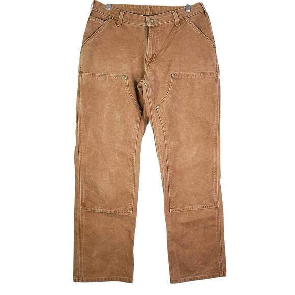 Carhartt Women's Straight Leg Pants in Brown - Picture 2 of 8